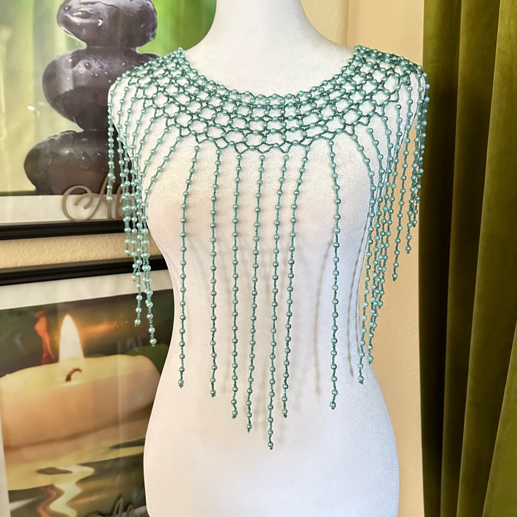 Vintage Faux Pearl Shoulder Body Jewelry Vintage Faux Pearl Shoulder Body Jewelry